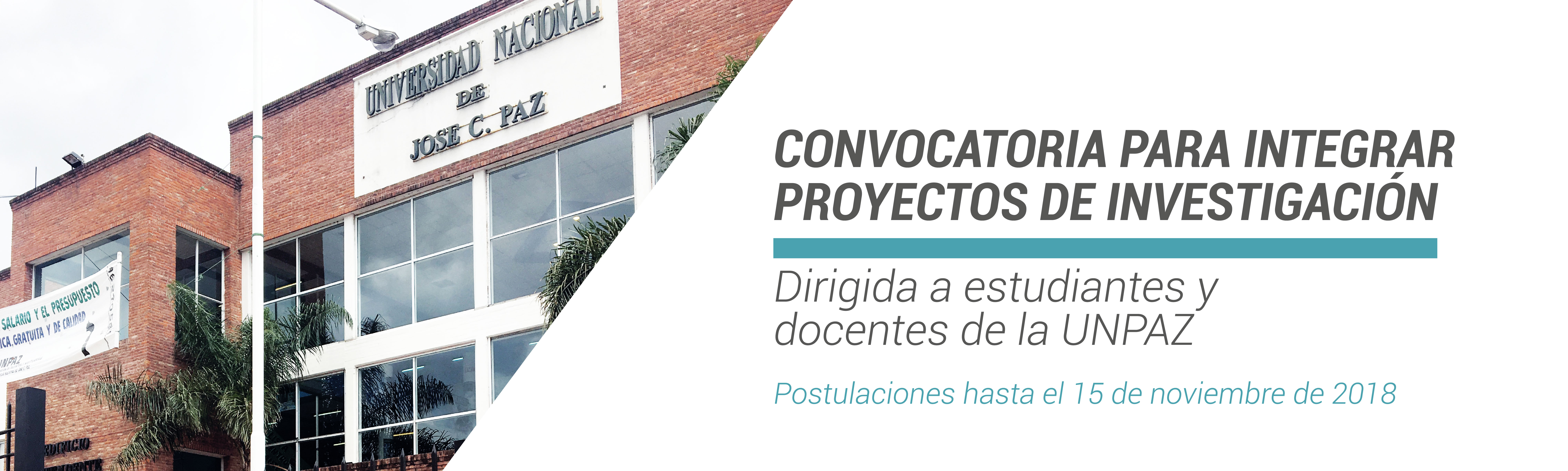 Convocatoria a proyectos de investigación