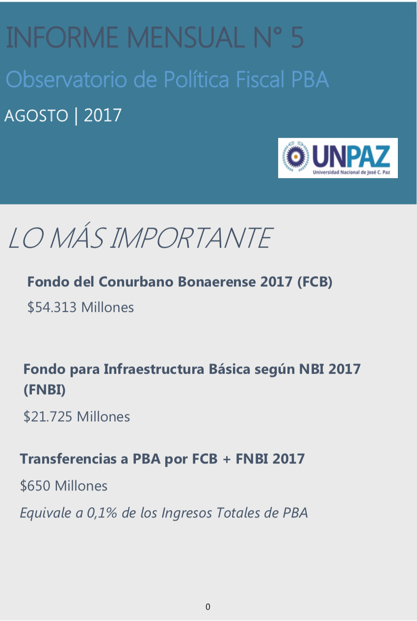 Informe Mensual Nº 5